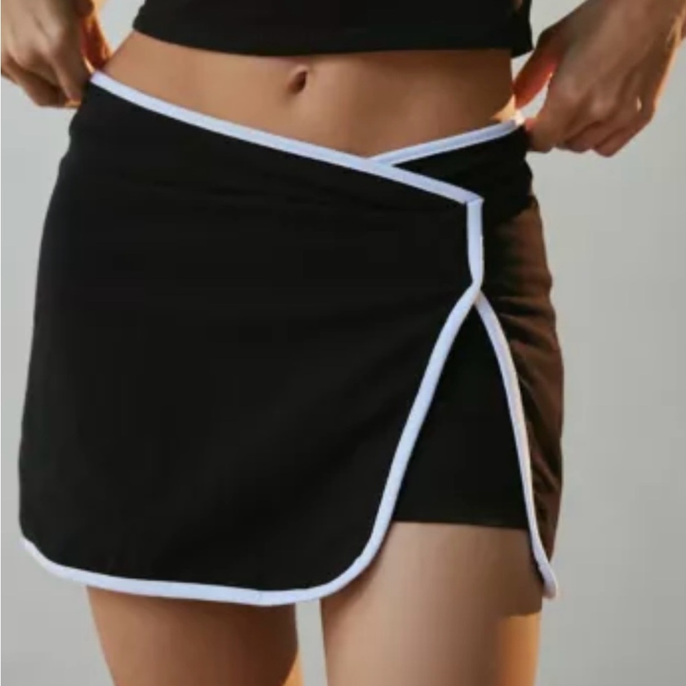Urban Outfitters Out From Under Hit The Court Asymmetric Wrap Mini Skort